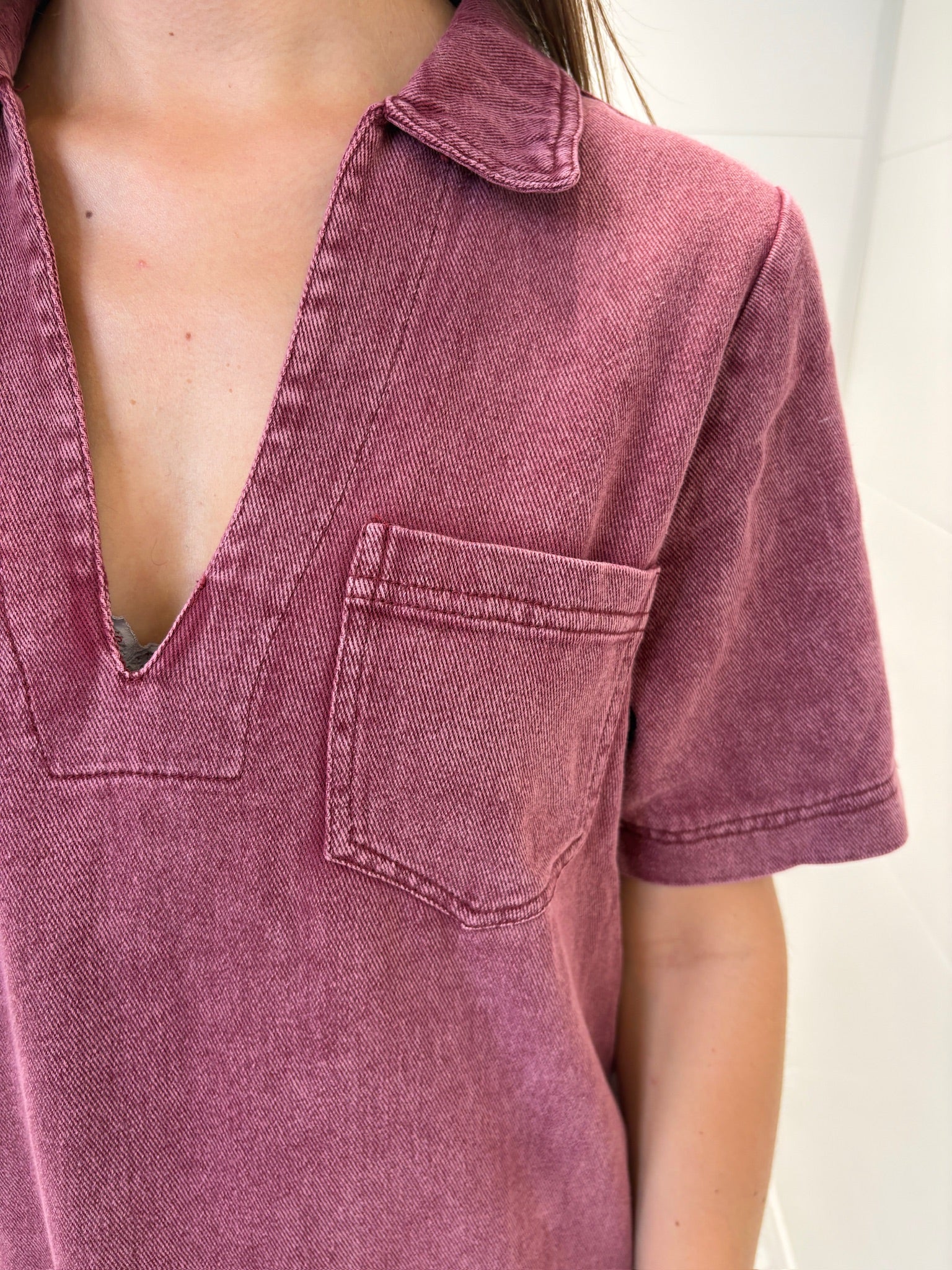 Robe courte Léna - Bordeaux