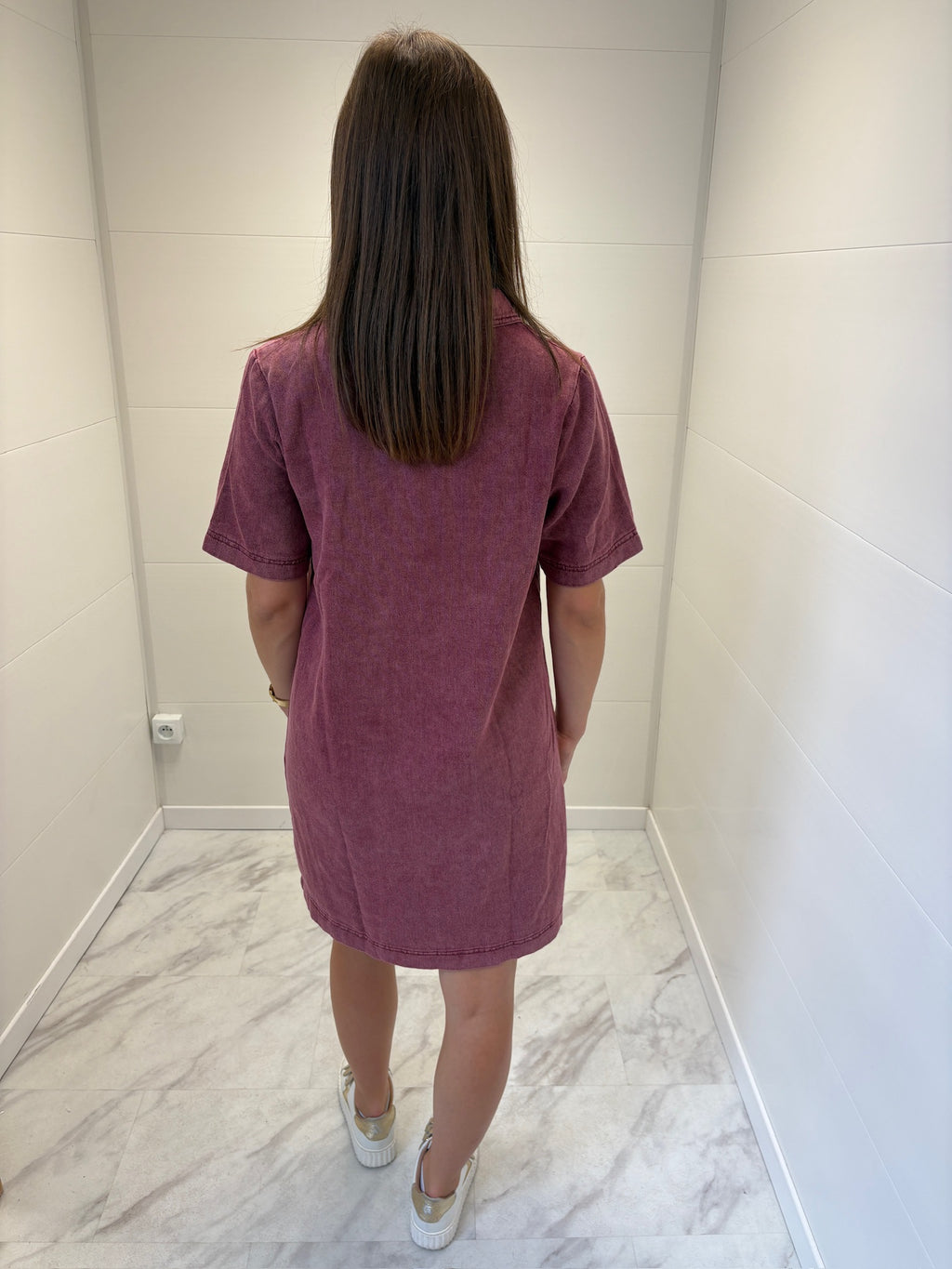 Robe courte Léna - Bordeaux