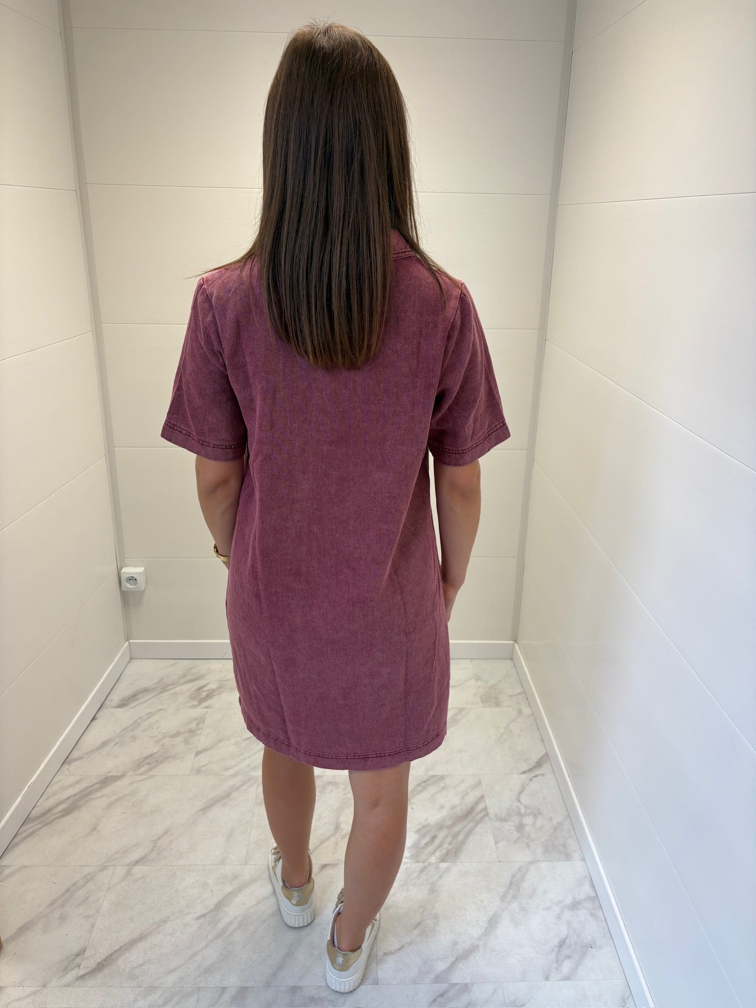 Robe courte Léna - Bordeaux