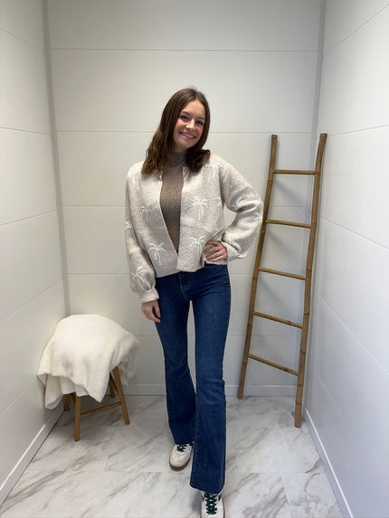 Gilet Palmier - Beige