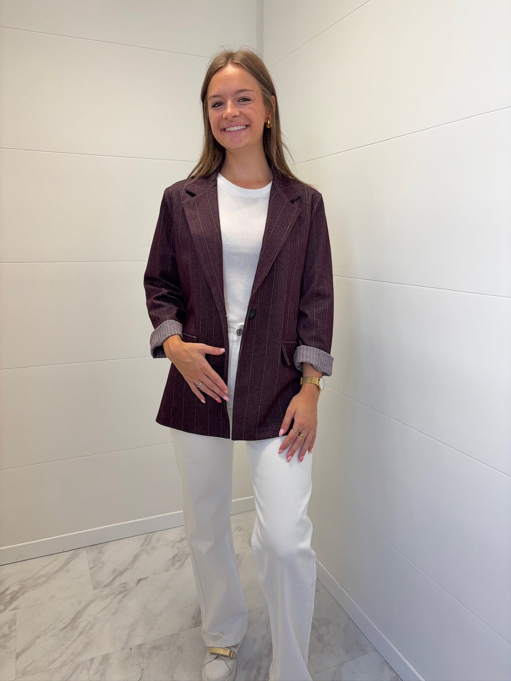 Veste blazer Amandine - Bordeaux