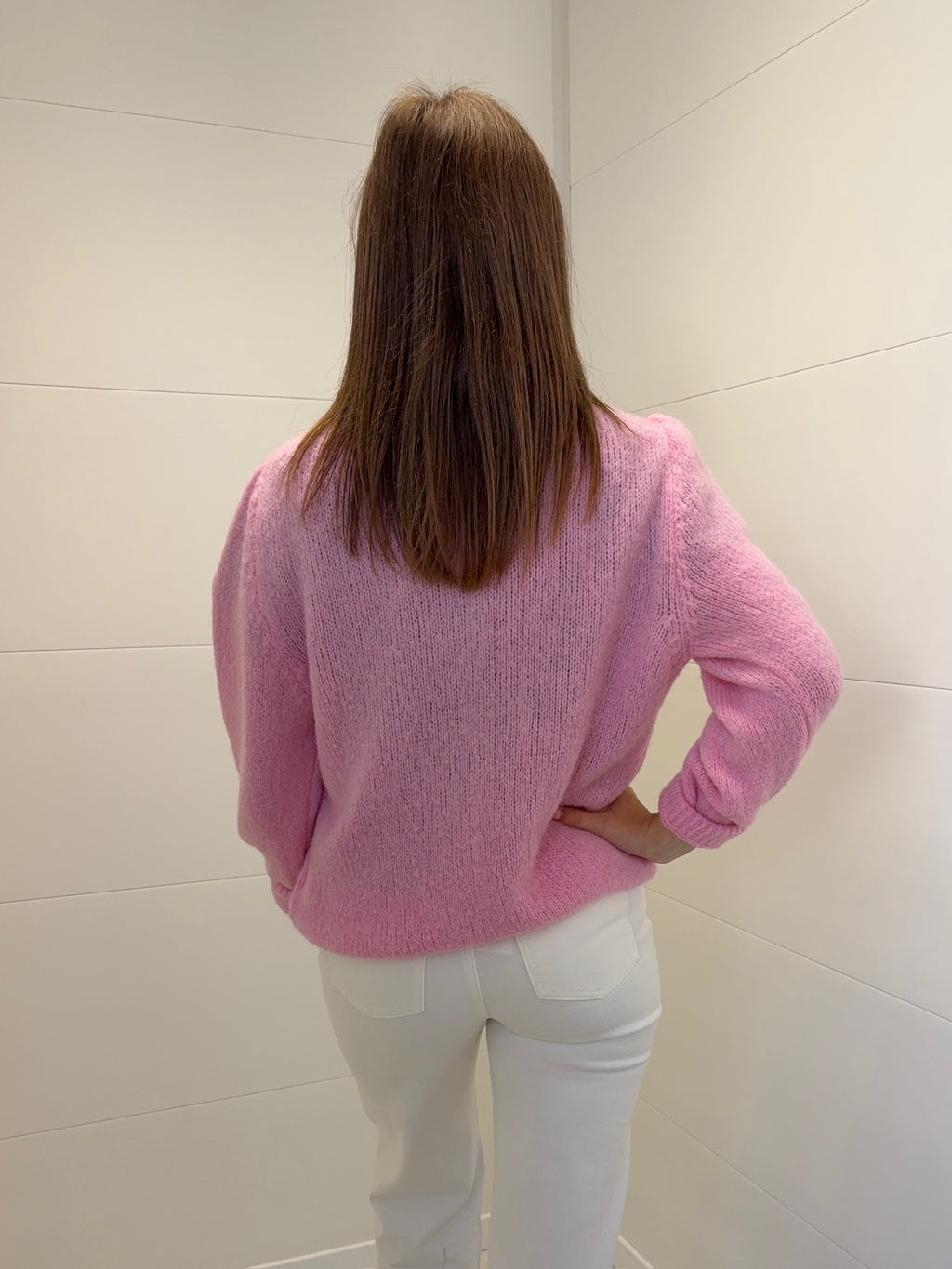 Pull/Gilet Laurine - Rose