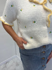 Pull manches courtes - Citron