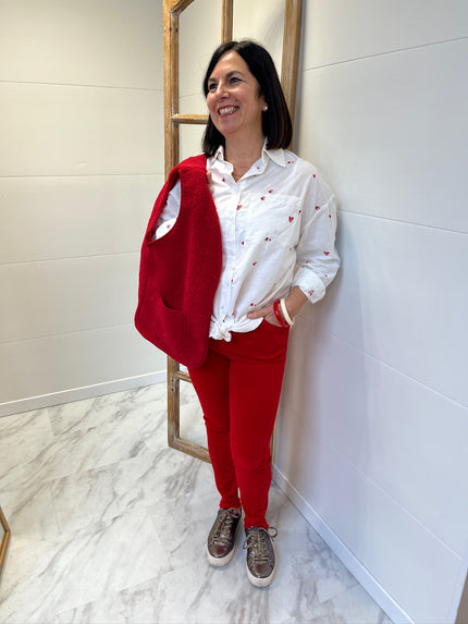 Pantalon Borra - Rouge