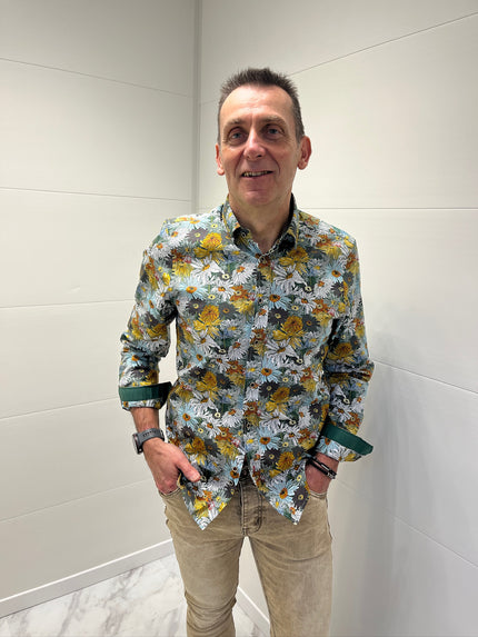 Chemise Fleurie - Jaune