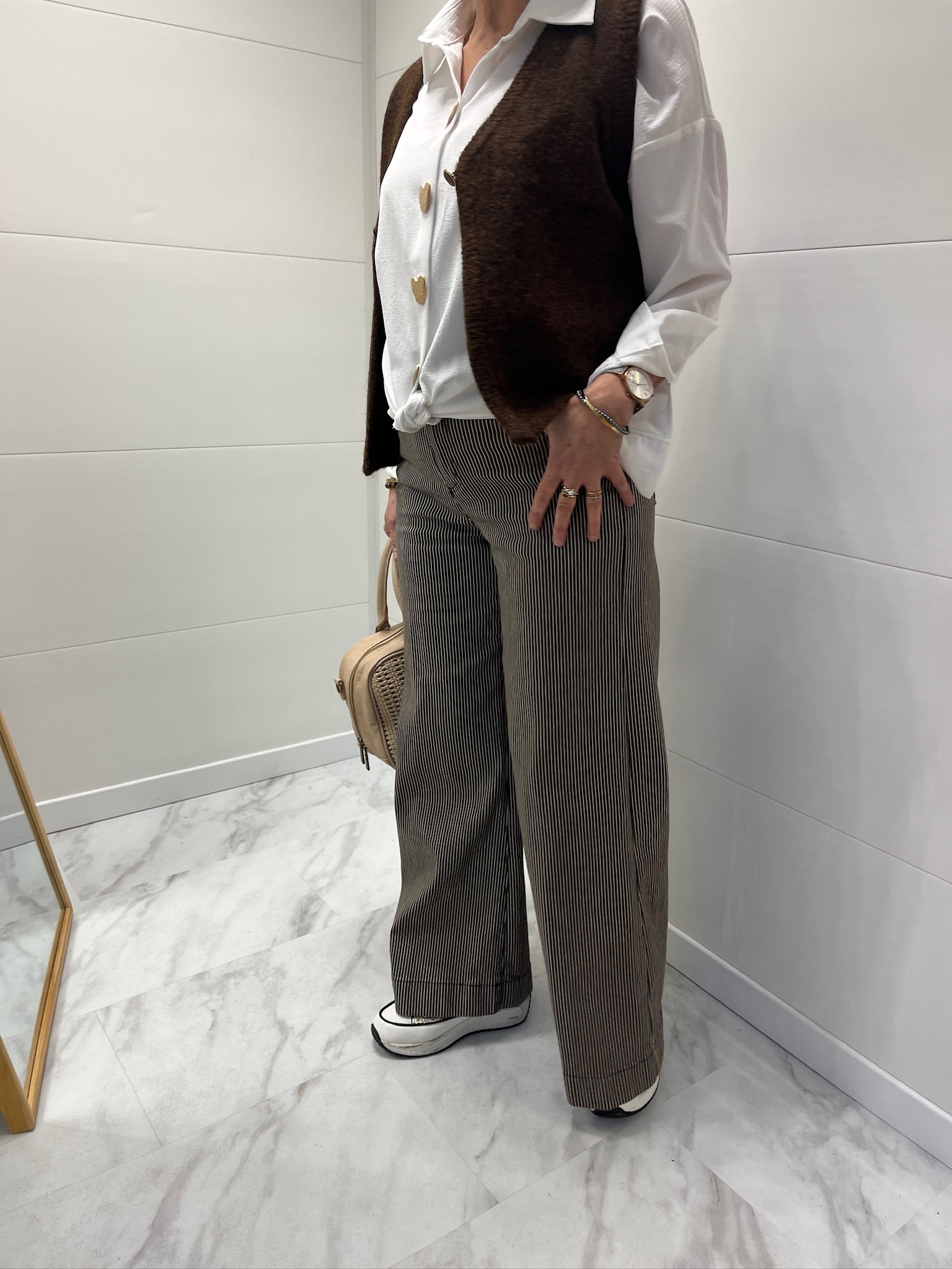 Pantalon Marinière marron