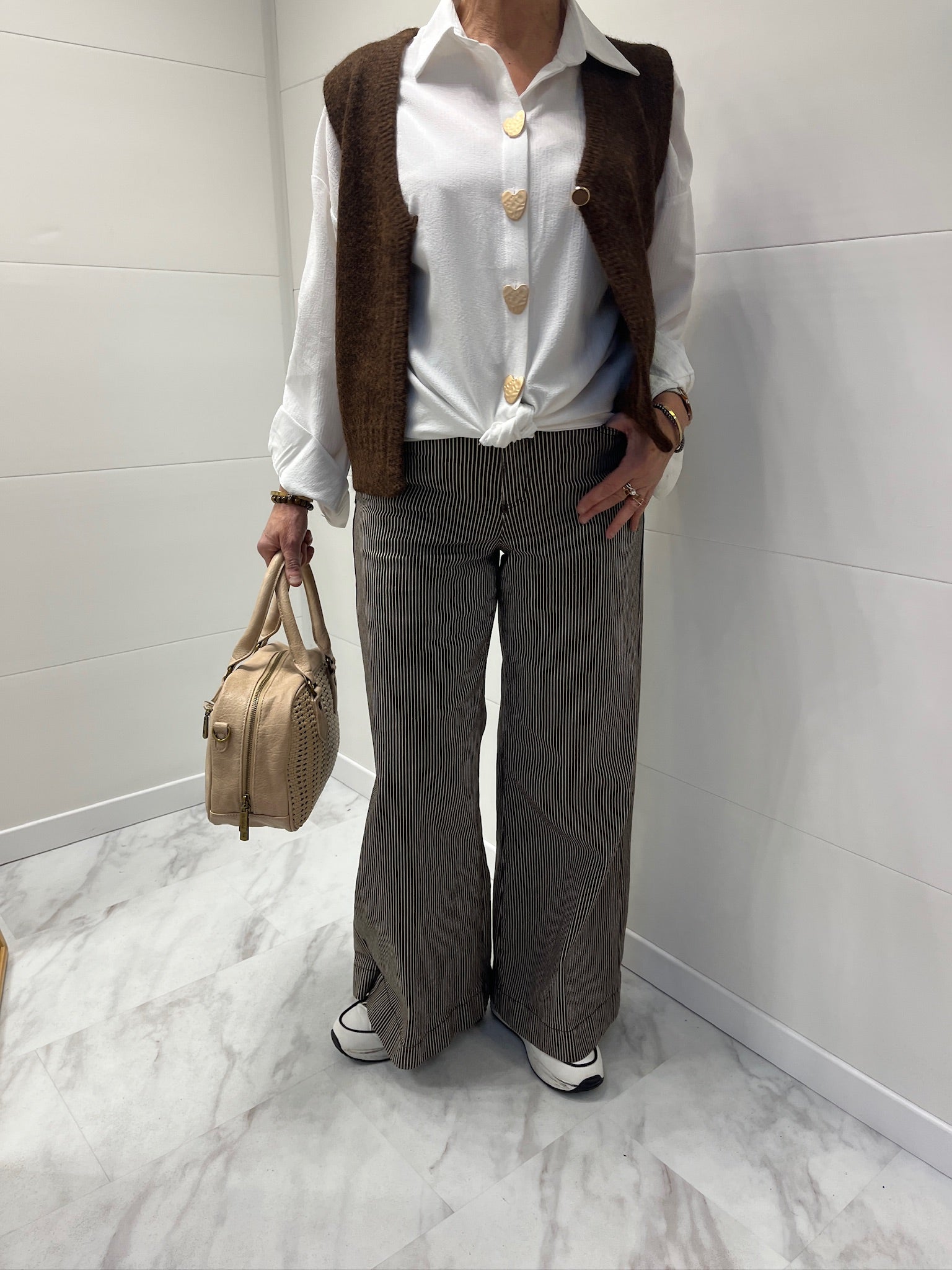 Pantalon Marinière marron