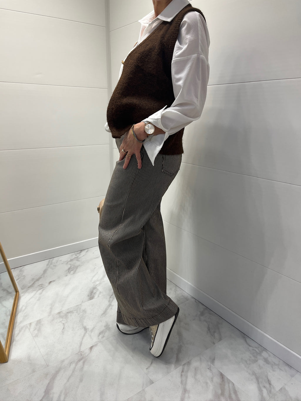 Pantalon Marinière marron