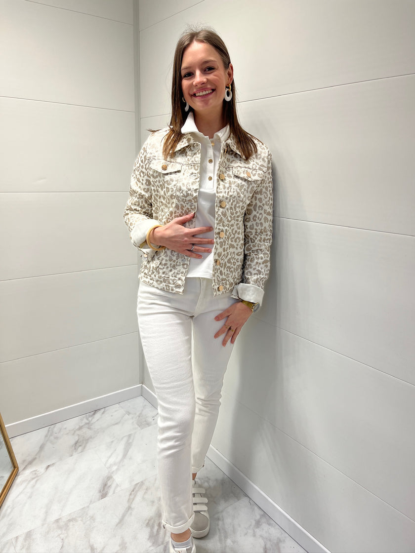 Veste Léopard Beige