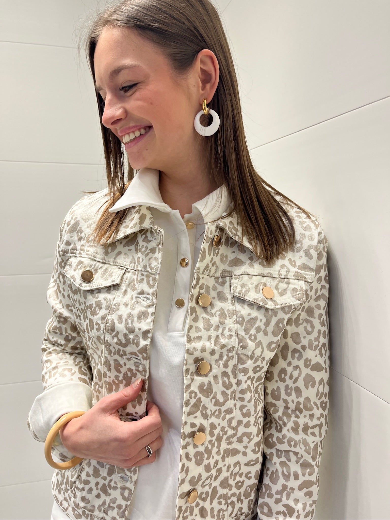 Veste Léopard Beige