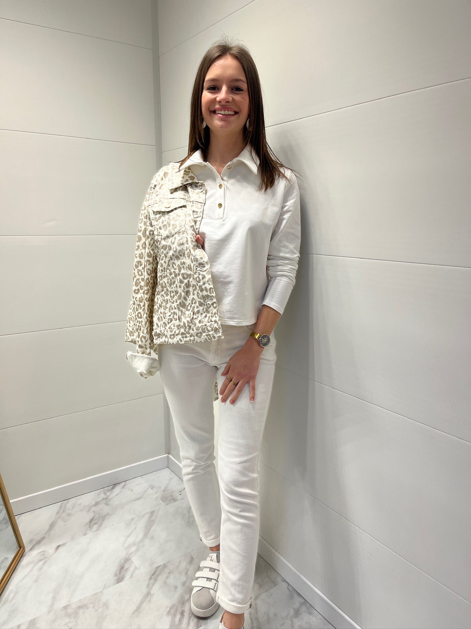 Veste Léopard Beige