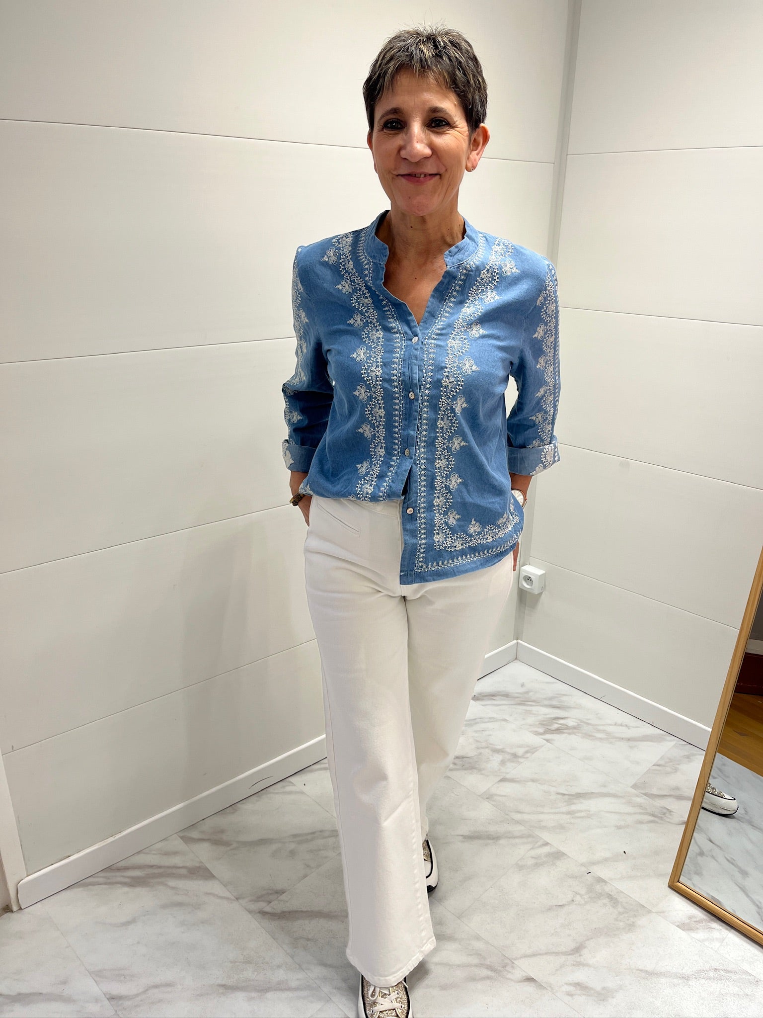 Blouse Mila - Matière jean