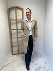 Trench long beige