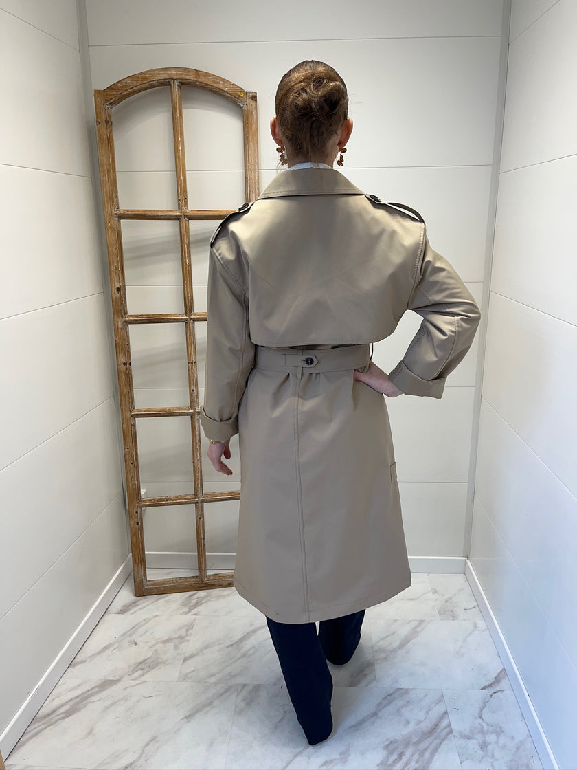 Trench long beige