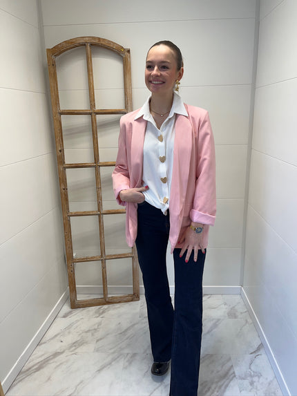 Veste blazer - Rose pâle