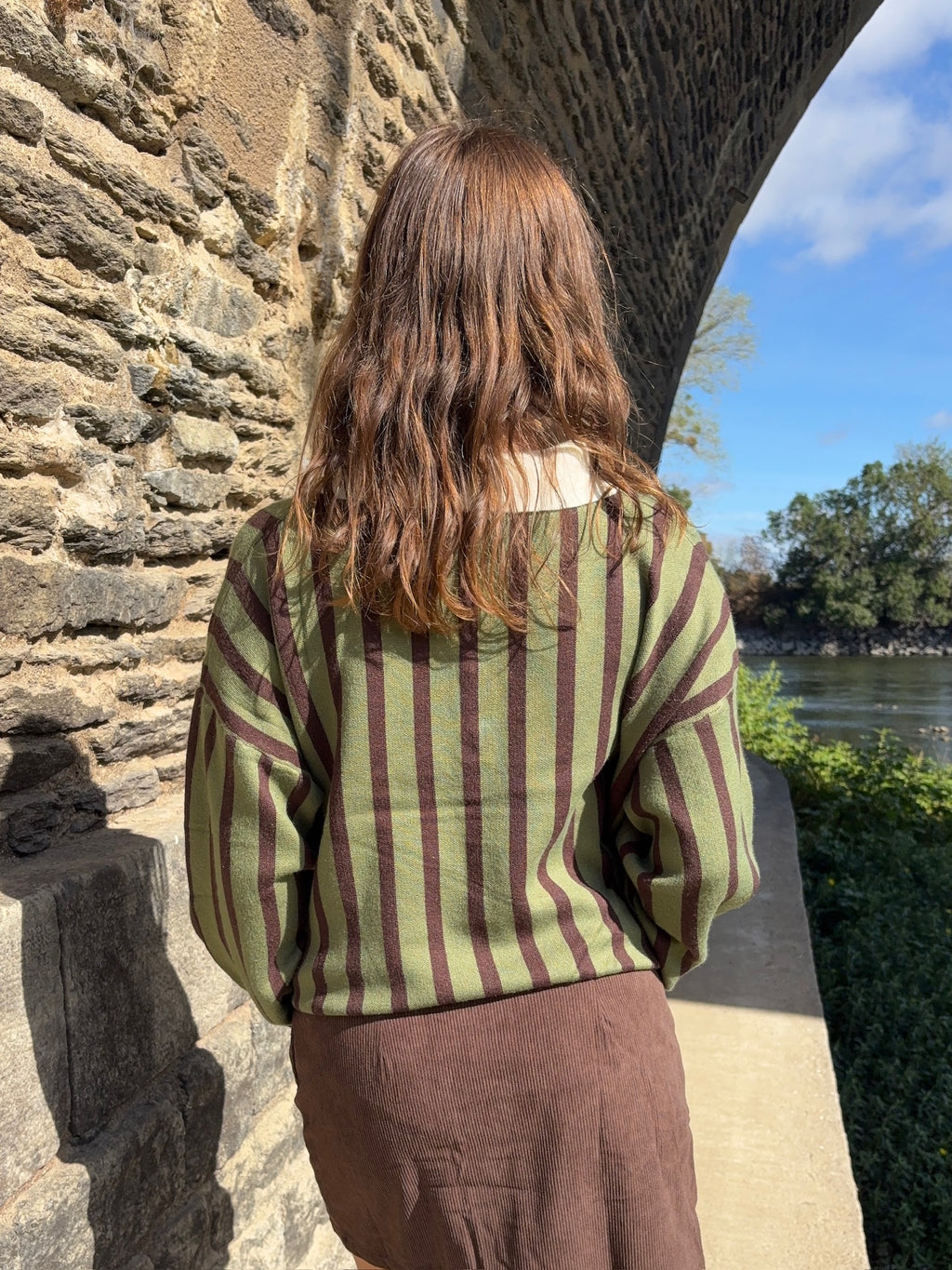 Pull/Polo Marion - Marron et Olive