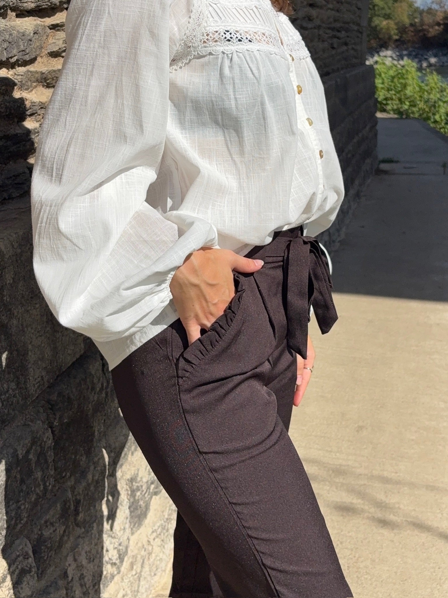 Pantalon fluide Charlie - Chocolat