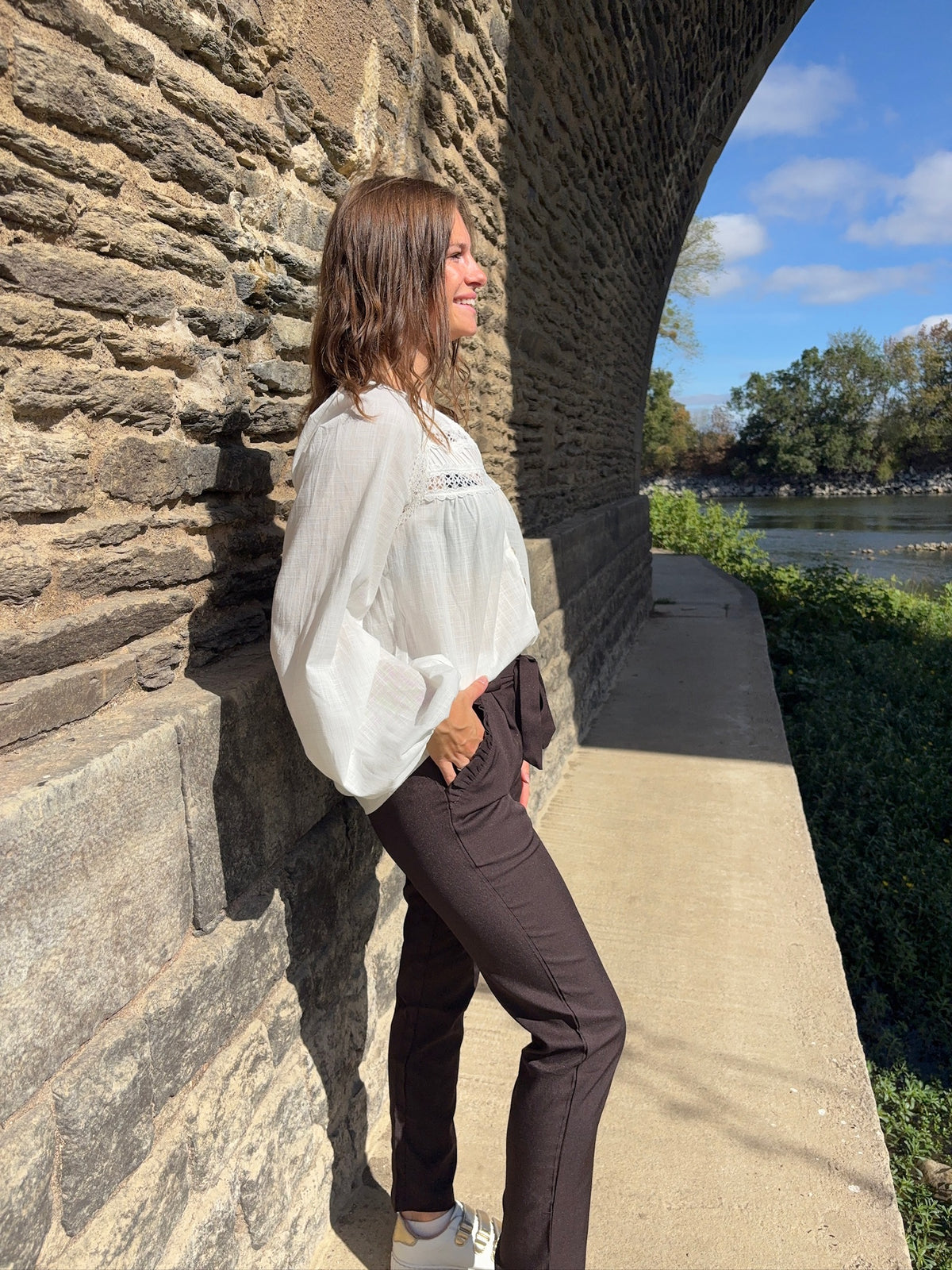 Pantalon fluide Charlie - Chocolat