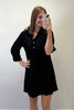Robe courte velours noir